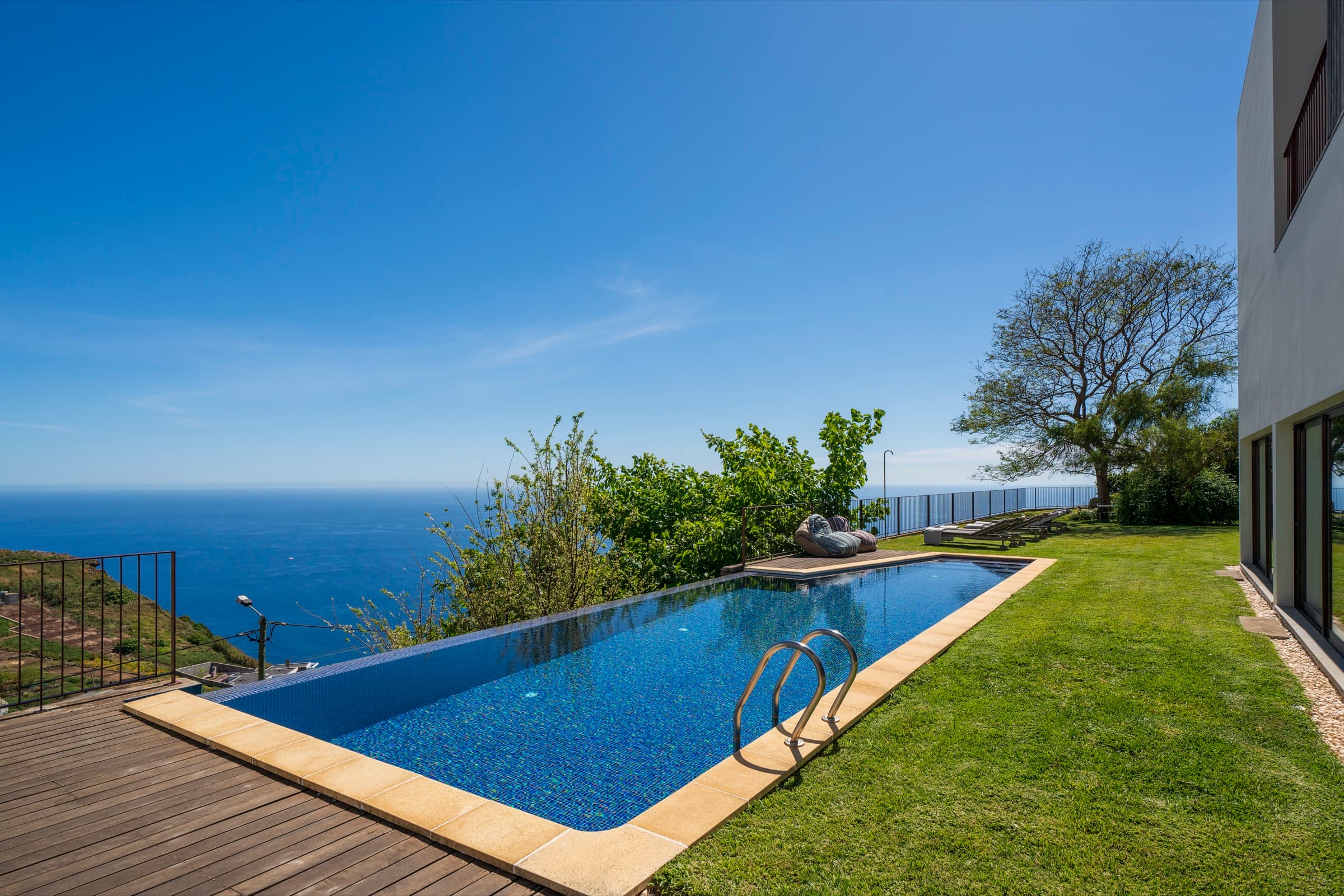 Infinity pool overlooking the Atlantic Ocean